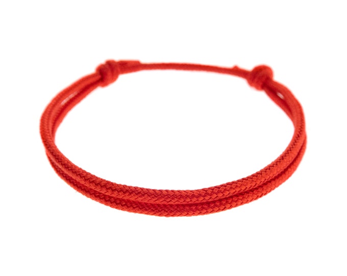 Protection Bracelet for Men, Women, Family. Best Red String Spiritual Men's Jewelry, Buddhist Rope Wristband.  2mm