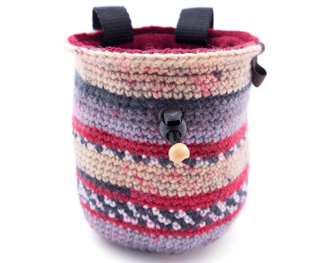 Indoor Rock Climbing Gear Chalk Bag, Bouldering, Wall and Climbinggym Equipment Accessories for Girls or Men. M Size