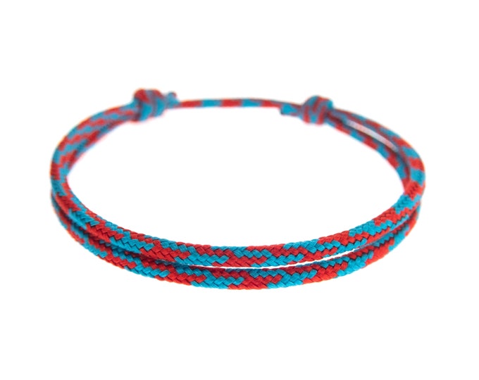 Very Simple Bracelet Adjustable. Friendship Bracelets String. Easy Adjustable Everyday Jewelry of Colorful Paracord, Cute Rope, Unisex.  2mm