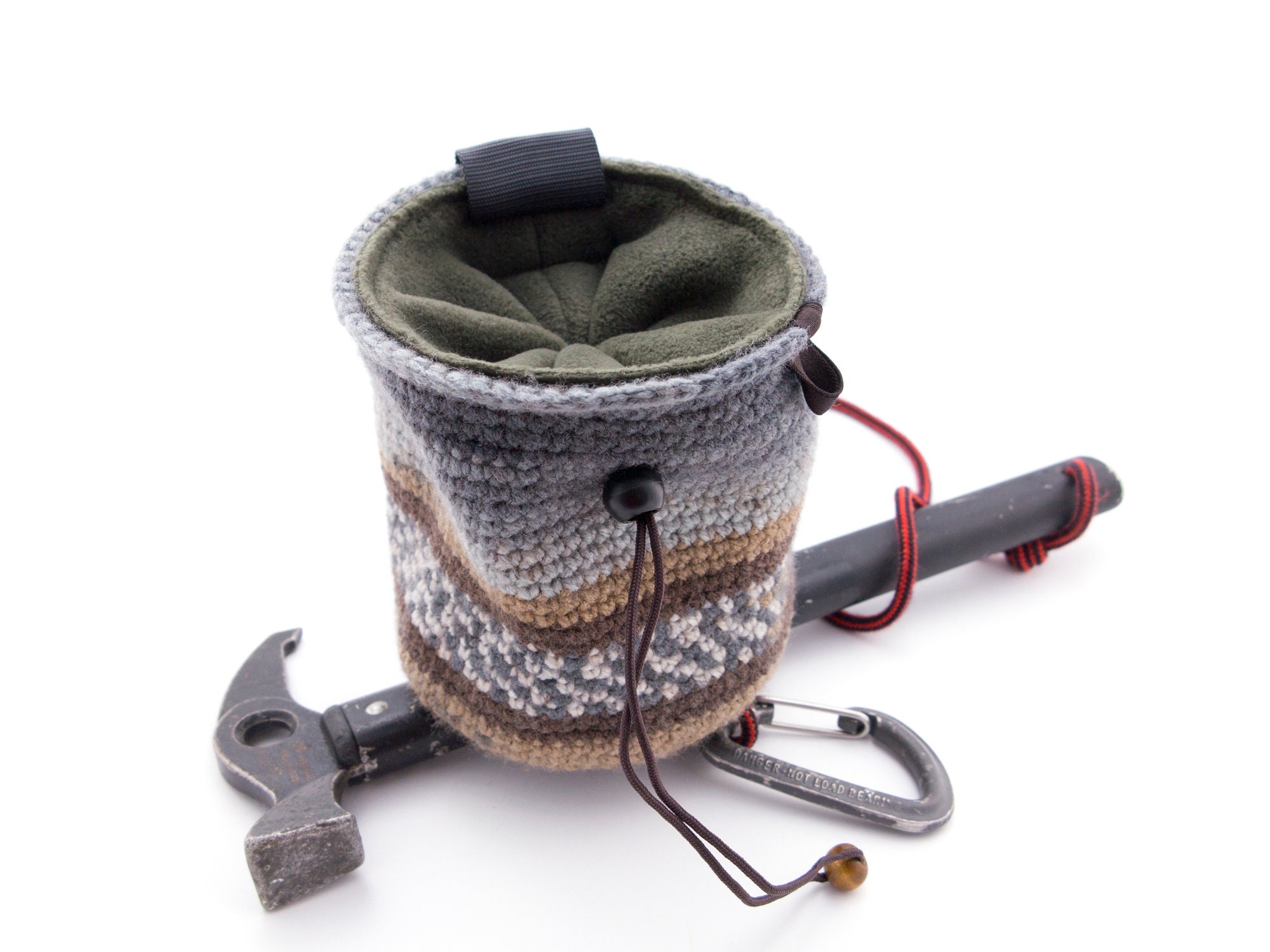 Rock Climbing Gifts for Him, Cool Mens Gear Chalk Bag for Climber
