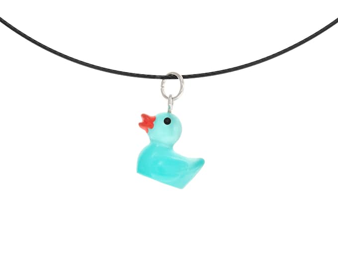 Sweet Necklace for Girlfriend. Funny Programming Rubber Duck Debugging Gift. 16 Birthday Gift for Girls. Sweet Cute Necklace Rubber Ducky