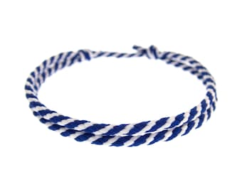 Ocean Bracelet Men / Women. Marine Friendship Bracelet. Blue Ocean Inspired Bracelets of Paracord. Sea Fan Love Life Jewelry of Rope. 2mm