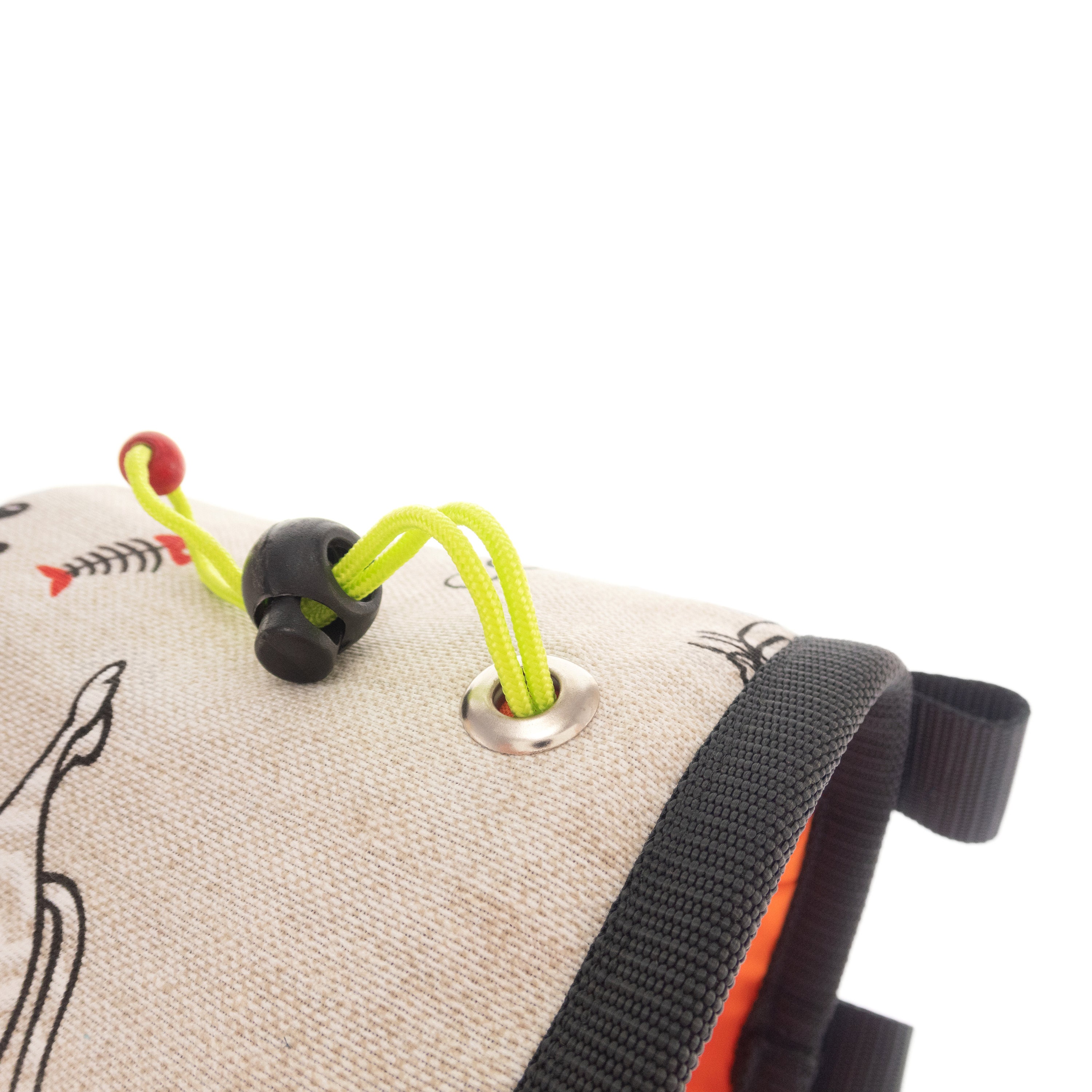 Lightweight Chalk Bag with Cat. Rock Climbing Bag. Bouldering Bag