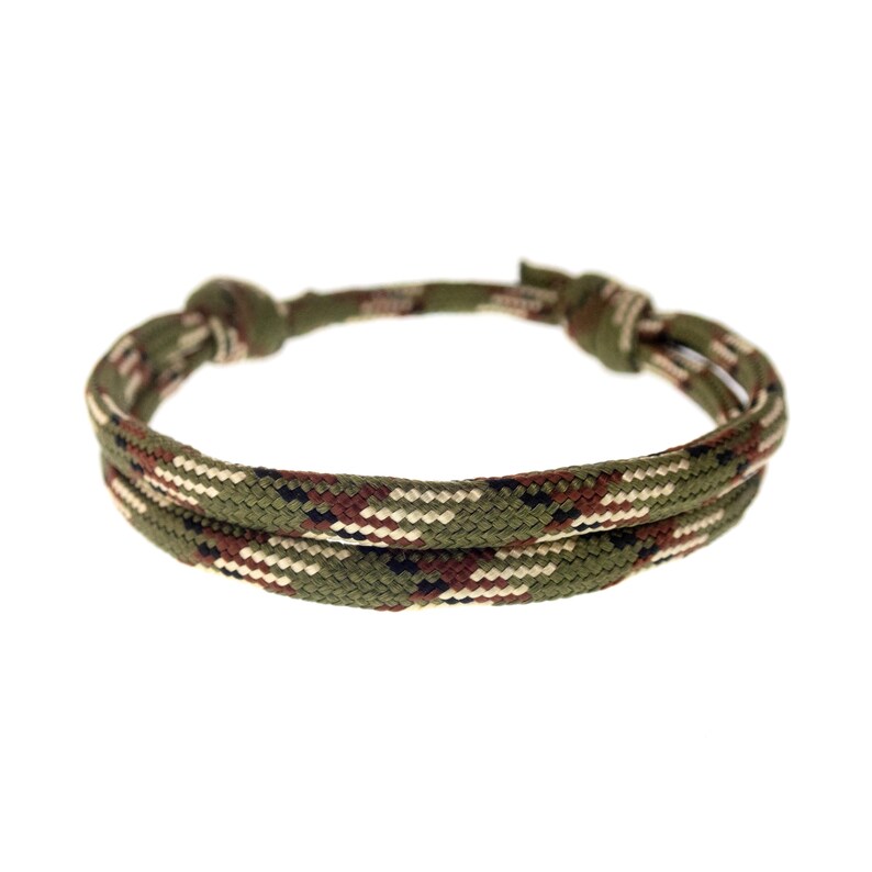 Men's Climbing Rope Bracelet. Double Rock Climbing Bracelet for Guys. Hiking Survival Gift. Men's or Women's Paracord Knot Jewelry. 4 mm image 10
