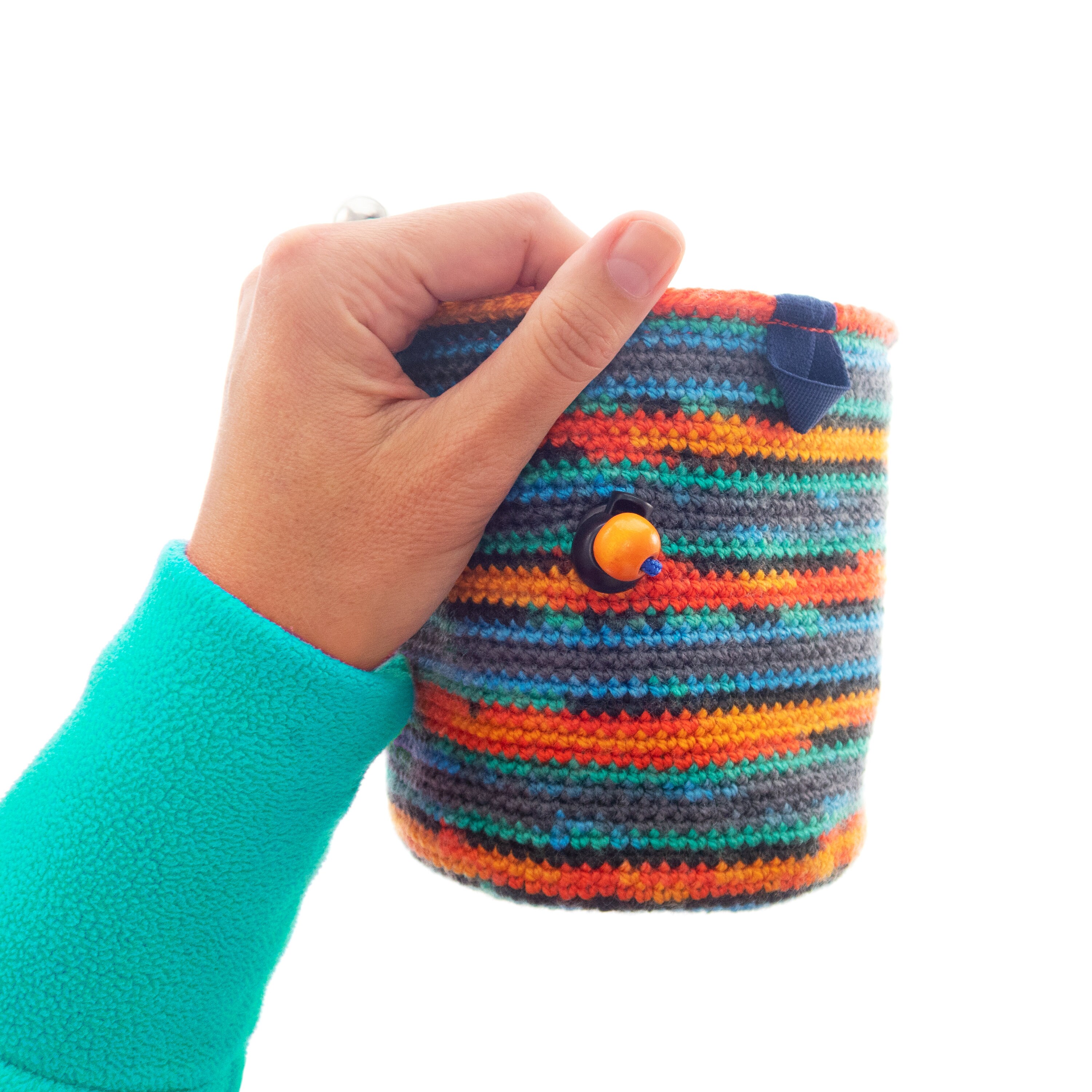 Handmade Chalk Bag Attach Harness, Bouldering and Rock Climbing Purse