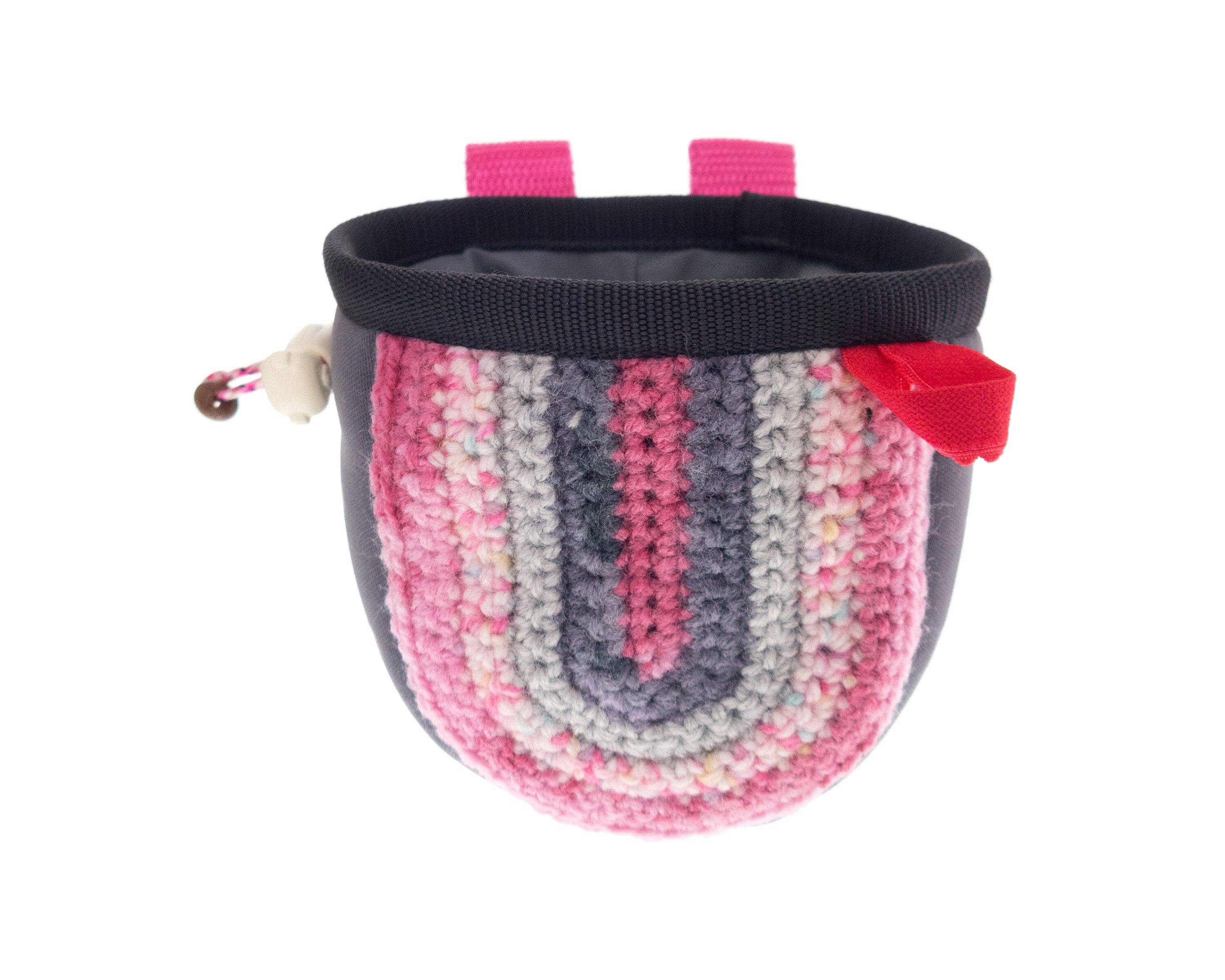 Two Loops Bouldering Chalk Bag Climbing Gear for Indoor and Traditional  Rock Climbing. Bouldering Bucket of Neoprene, Crochet. M Size