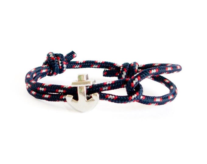 Anchor Bracelet For Men, Outdoor Gift. Climbing Rope Bracelet, Nautical Bracelet. 3 mm