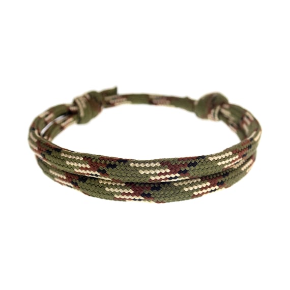 Men's Climbing Rope Bracelet. Double Rock Climbing Bracelet for Guys. Hiking Survival Gift. Men's or Women's Paracord Knot Jewelry. 4 mm