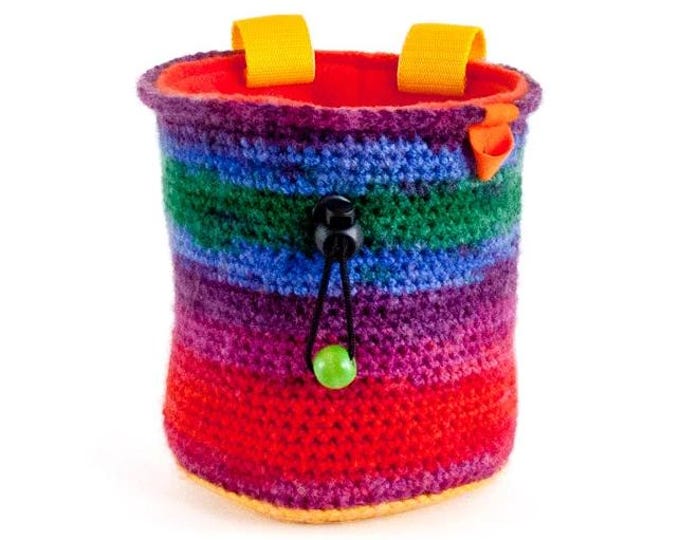 Gift For Climber, Chalkbag. Bouldering Gear. Climbing Gear Chalk Bag, Size L