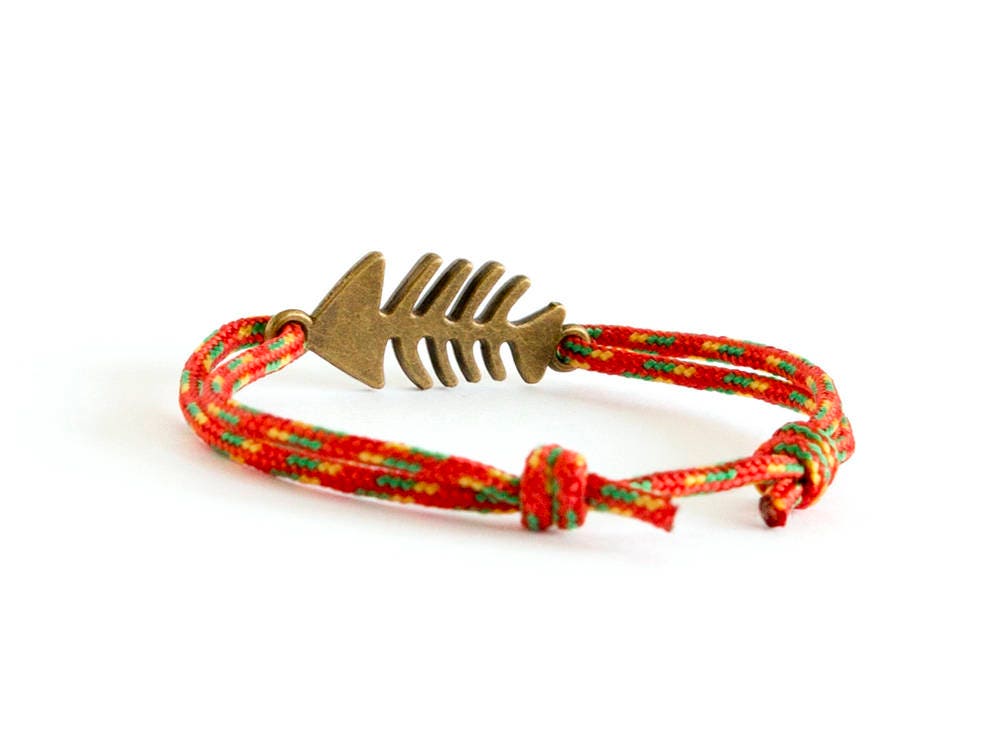 Fish Bone Jewelry, Fish Skeleton Bracelet, Fish Skeleton Jewelry