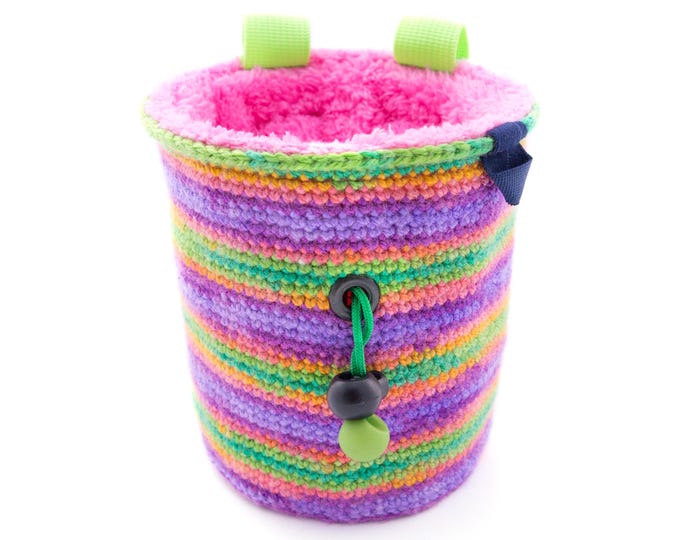 Indoor Rock Climbing Chalk Bag for Beginners, Bouldering Gym Accessories, Inside Wall Climbing Gear Equipment, M Size