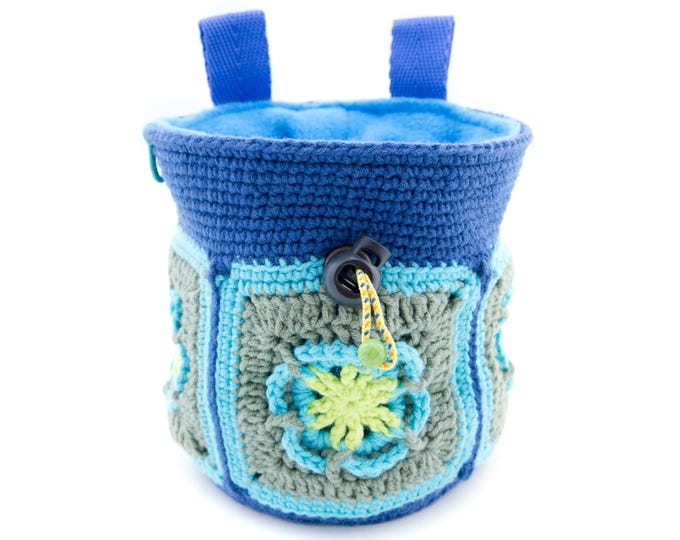 Women's Chalk Bag Handmade for Rock Climbing. Big Chalk Bag. Ladies Chalk Bag. Woman Climber Gifts L