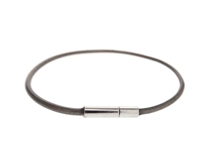 Matching Friendship Bracelets. Thin Leather Bracelet Minimal. String One Color Bracelet for Adults. Unique Jewelry for Couples, Men, Women