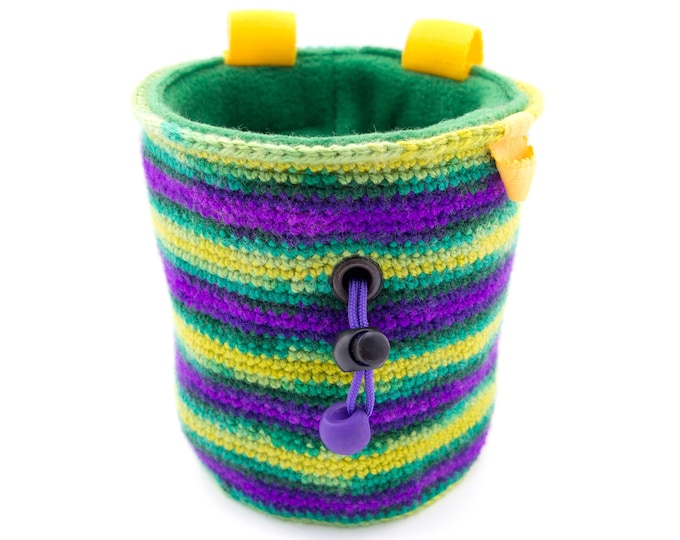 Rock Climbing Dad Gift, Funny Chalk Bag, Modern Indoor Climbing Party Gifts for Girl, M Size