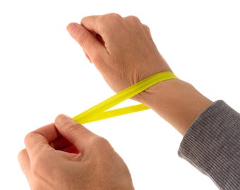 Snapping Rubber Band Elastic Bracelet. Grounding Snap Wristband. Anxiety Support Bracelet for Mindfulness, Focus & Stress Reduction. 10 mm