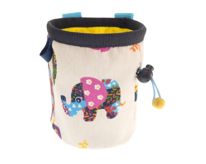 Small Chalk Pouch Chalk Bag for Climbing Kids. Mini Chalk Holder Bucket for Rock Climbing Gym. Strap Available. S Size