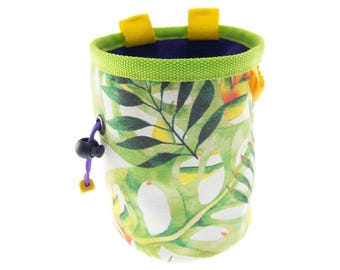 Rock Climbing Gift Ideas Chalk Bag, Presents for Boulderers, Large Ladies Chalkbag, L Size