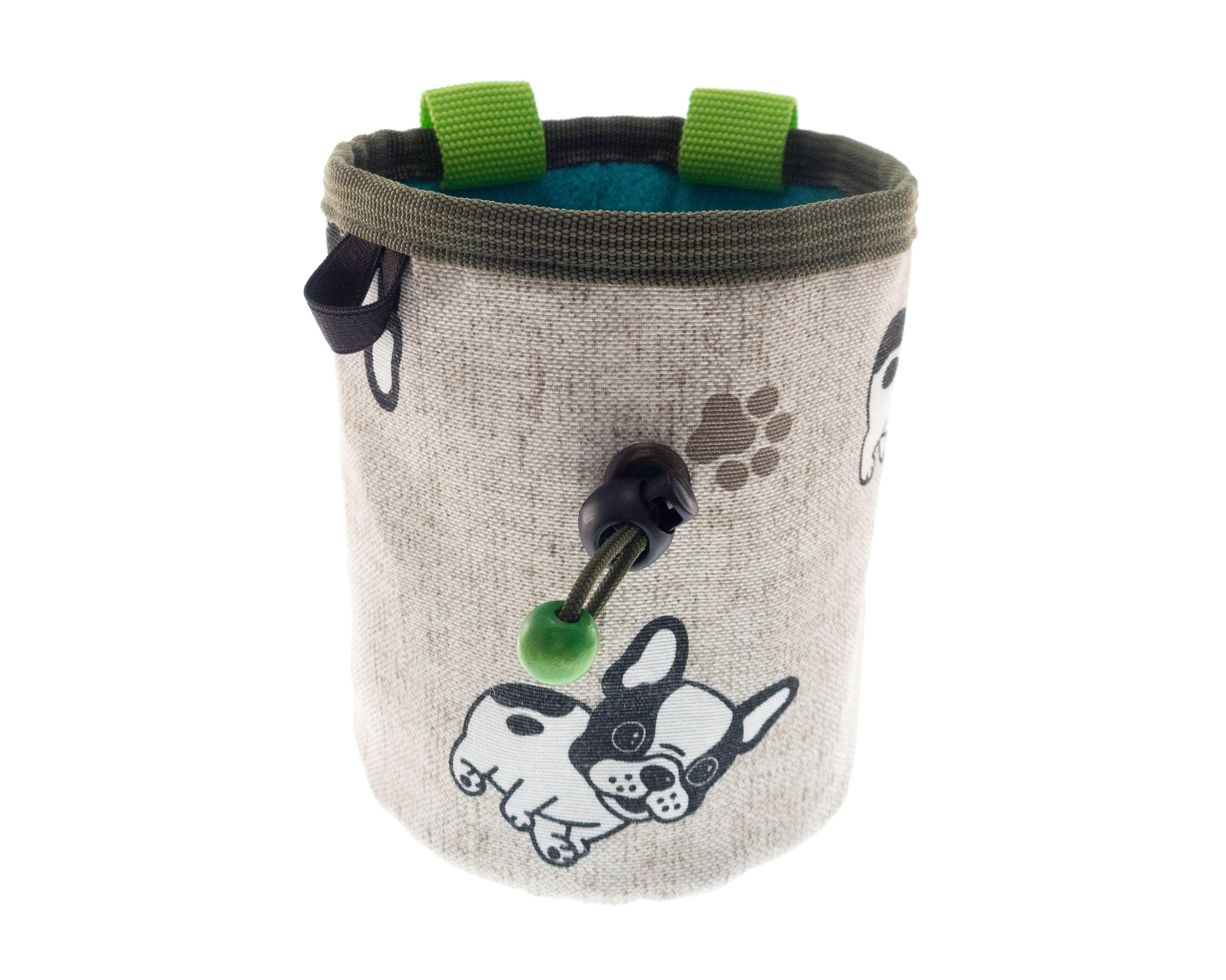 Climb Bag Chalk Bag, Rock Climbing Bouldering Bucket Pouch with Dogs. M