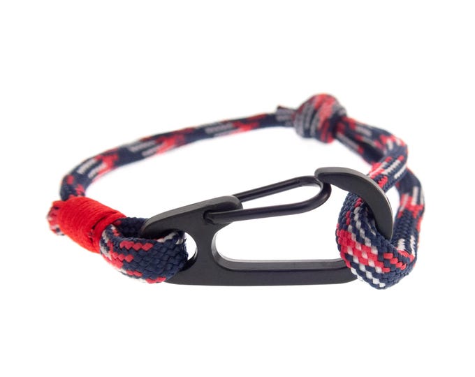 Climber Bracelet, Anchor Bracelet, Climbing Rope Bracelet, Rock Climbing Jewelry. 4 mm
