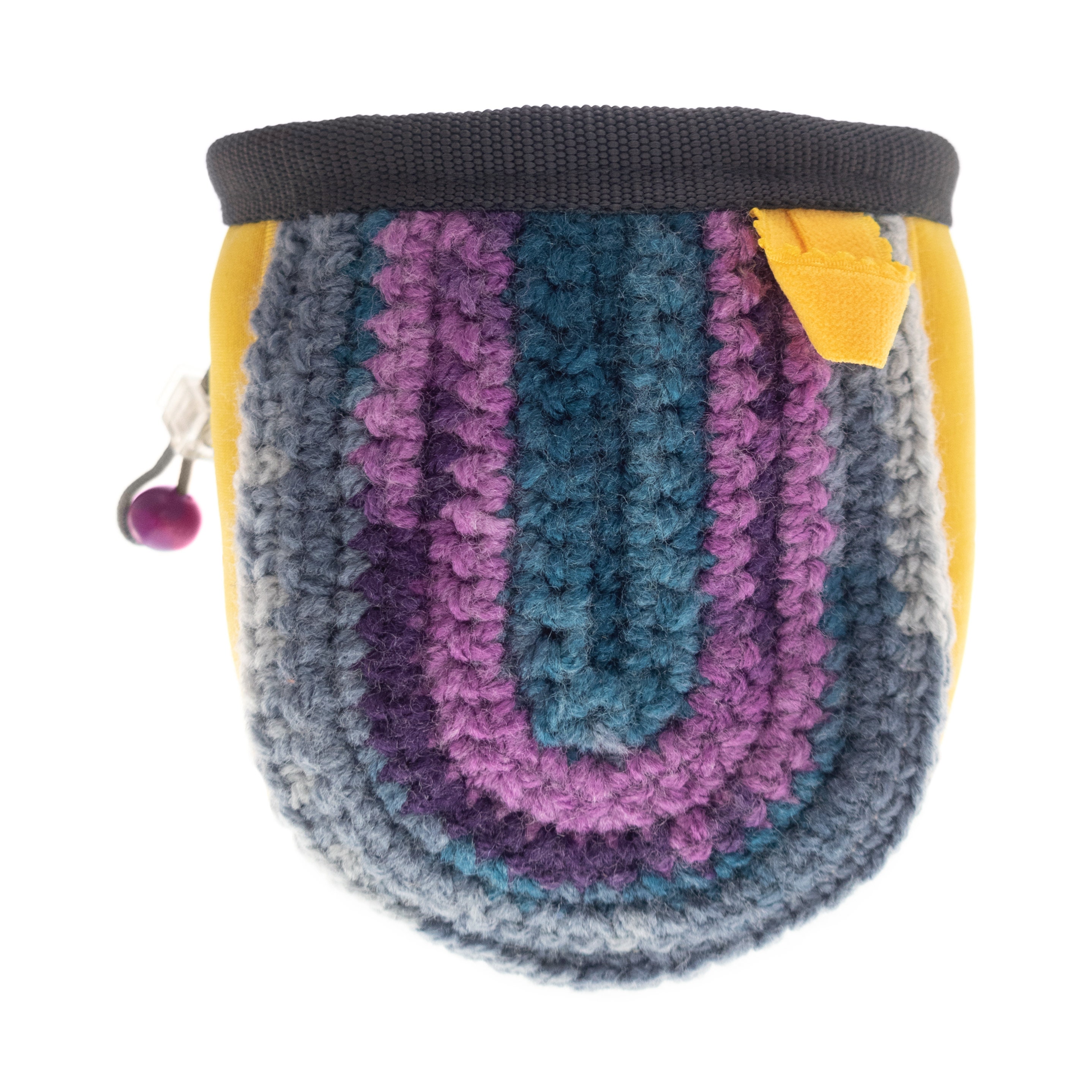 Knitted Climbing Chalk Bag for Kids Knit Attach on Harness 