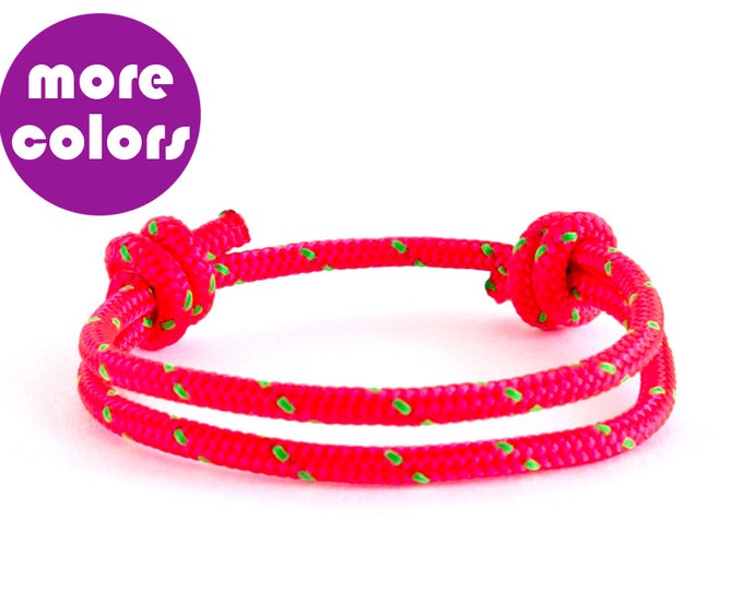 Simple Bracelet, Climbing Rope Bracelet, Yoga Bracelet, Adjustable Bracelet. 3 mm