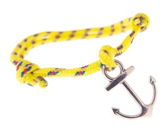 Summer Fashion Bracelet, Anchor Bracelet, Nautical Jewelry, Mens Anchor Bracelet. 2 mm