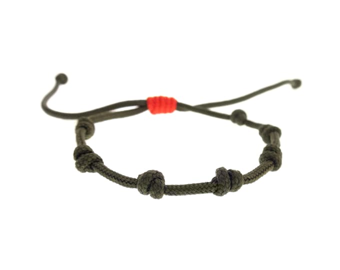 Adjustable Anklet Bracelet for Women or Men. Beach Sliding Knot Anklet. Boho Surfer Ankle Bracelet. Handmade Unisex Braided Cord. Yoga. 2 mm