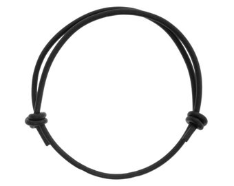 Mens Rubber Bracelet Waterproof Unisex Jewelry Adjustable. Surfer Gift Idea. 2 mm