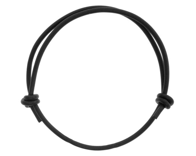 Mens Rubber Bracelet Waterproof Unisex Jewelry Adjustable. Surfer Gift Idea. 2 mm