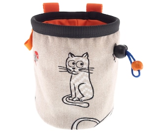 Rock Climbing Children's Chalk Bag for Beginners. Trad Gear for Climb or Indoor Boulder for Child Adventure. S Size