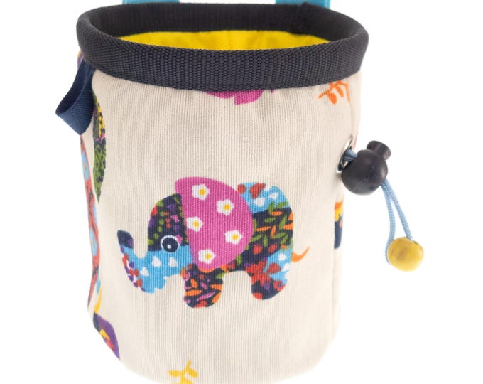 Small Chalk Pouch Chalk Bag for Climbing Kids. Mini Chalk Holder Bucket for Rock Climbing Gym. Strap Available. S Size