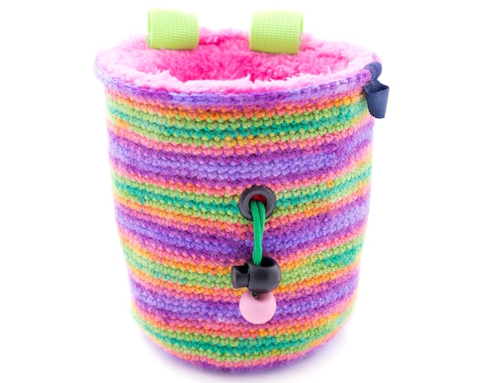 Climbing Wall Gear Chalk Bag for Indoor Gym or Big Wall. Rock Climbing Equipment. M Size