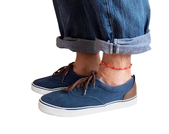 Seven Knots Bracelet for Men or Women. 7 Knots Red String Good Luck Protection Bracelet for Ankle. Adjustable Handmade Amulet Anklet. 2 mm