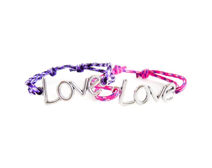 Girlfriend Bracelet, Girlfriend Boyfriend Matching, Girlfriend Jewelry Gift For Birthday. Love Charm Wrap Bracelet. Men Suitable. 2 mm