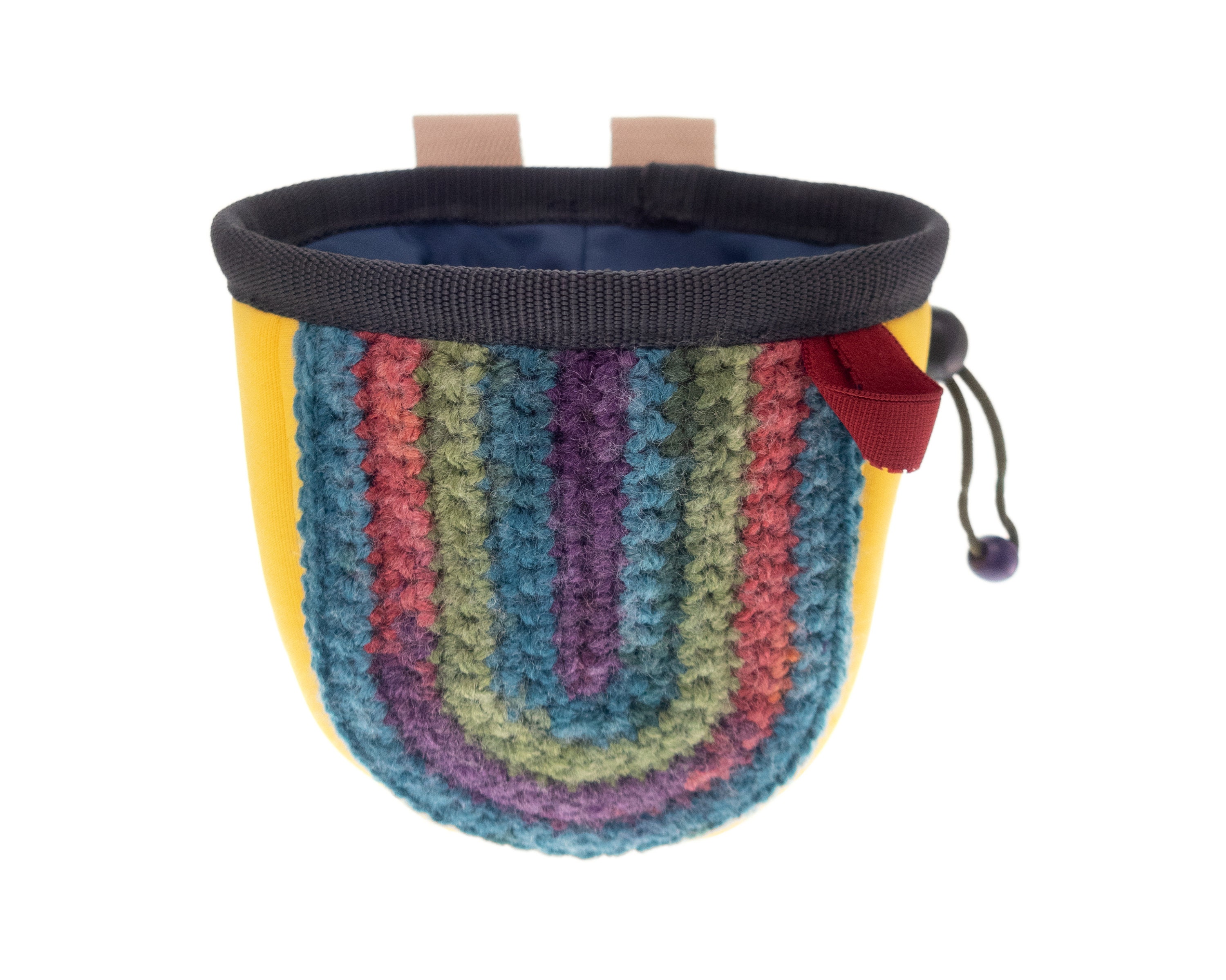 Chalk Bag Junior, Small Rock Climbing Magnesium Bag, Kids Chalk Bouldering  Pouch on Harness, Hand Knit. S Size