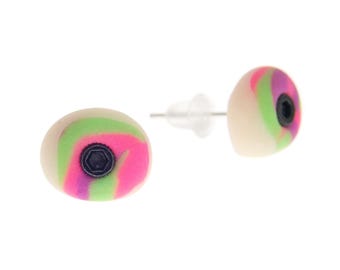Beginner Rock Climbing Earrings Climb Holds Jewelry Neon Crimps. Rock Climb Gear and Equipment. Neon Bouldering Holds Studs. Climber Gift