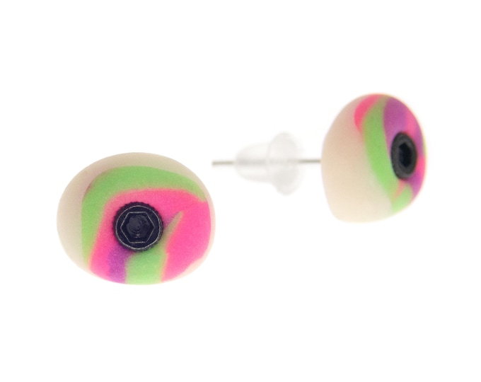 Beginner Rock Climbing Earrings Climb Holds Jewelry Neon Crimps. Rock Climb Gear and Equipment. Neon Bouldering Holds Studs. Climber Gift