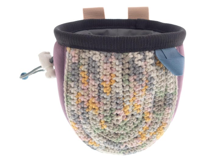 Rock Climbing Chalk Bag Gifts for Climbers, Kid Sized Small Chalk Bucket Bag. S Size