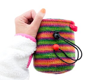 Bouldering Gear for Beginners and Advanced, Basic Indoor Rock Climbing Training Chalk Bag for Youth and Adults. M Size