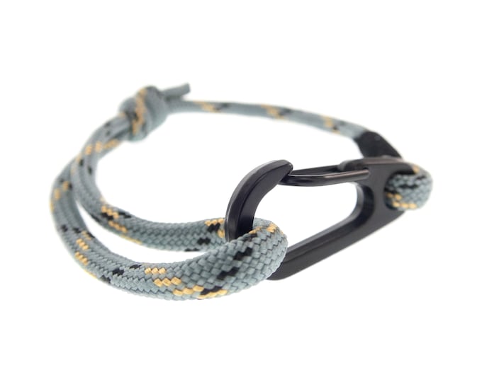 Sea Rope Bracelet Womens, Mens. Nautical Friendship Jewelry. Ocean Adjustable Bracelet for Girls, Guys, Ladies. Survival Paracord with Biner