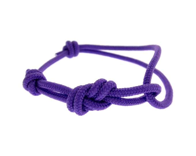 Bracelet Slide Knot Adjustable for Women Men. Surfer Friendship Sliding Knot Closure Jewelry with Double Knots. Beach Surf Gift. 3 mm
