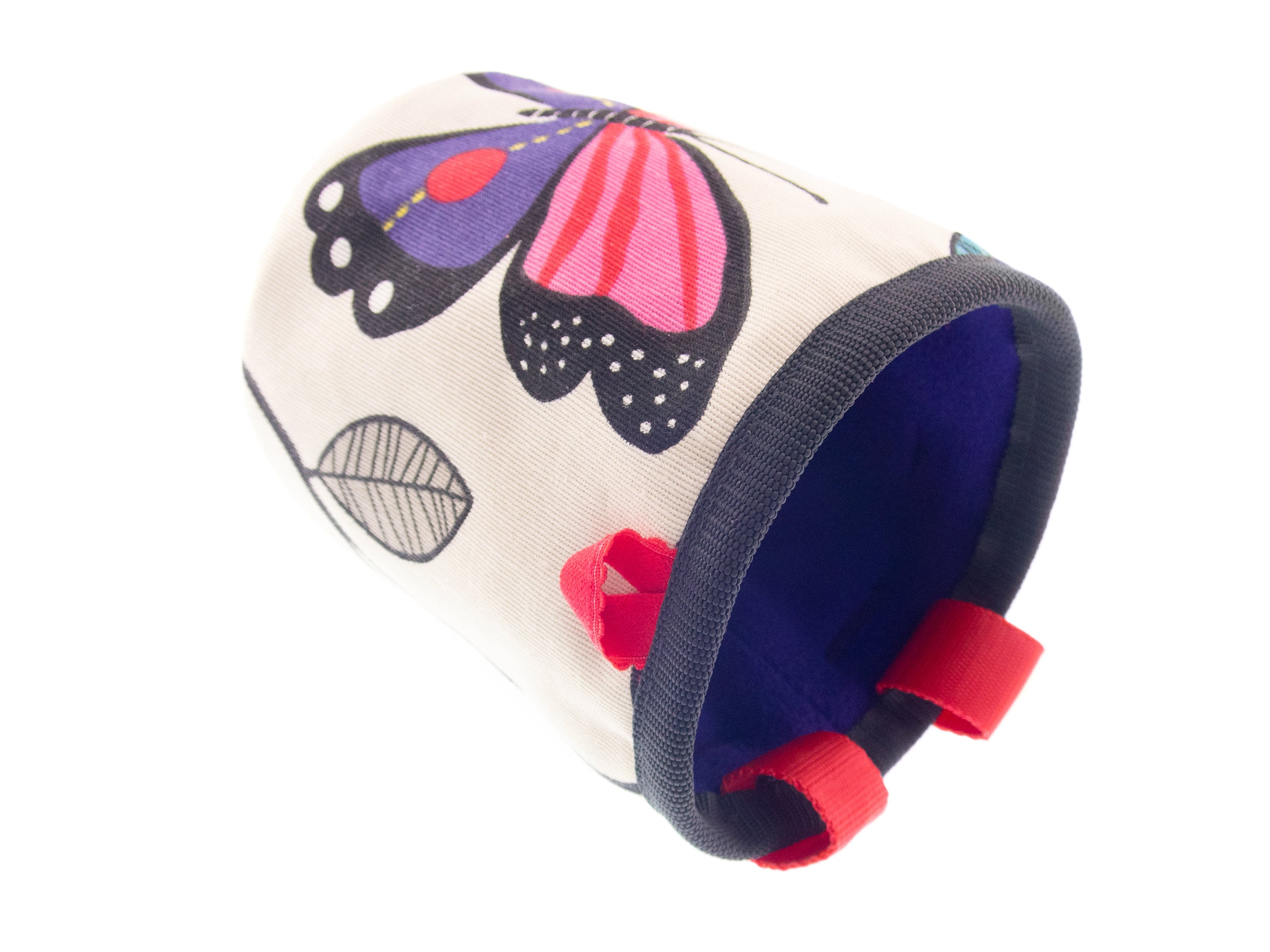 Pink Chalk Bag, Handmade Rock Climbing Cool Bucket Chalk Bag with Belt