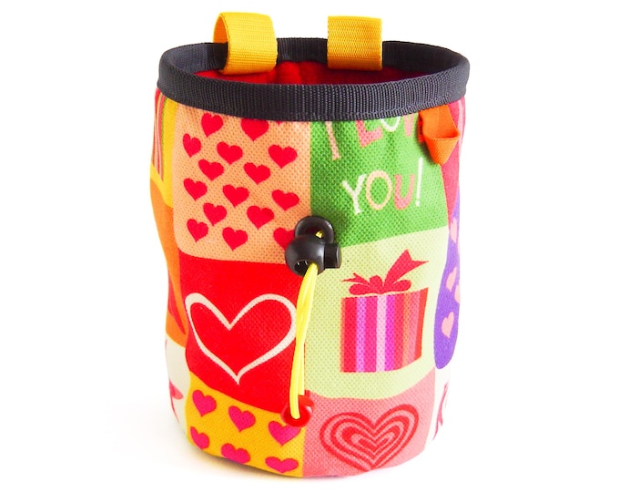 Chalk Bucket for Bouldering. Large Chalk Bag XL, Chalk Bucket for Climbing. Cool Big Rock Climbing Bag