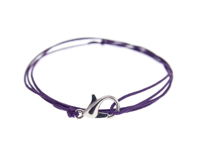 Waterproof Friendship Bracelet with Closure. Adjustable String Wrap Bracelet with Clasp. Activity Cord Ankle Jewelry for Ladies, Men. 0.8 mm