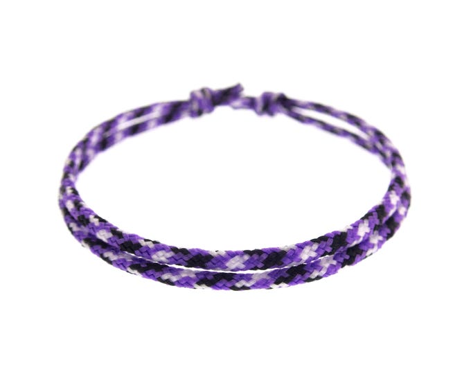 His and Hers Best Friend Bracelet. Matching String Bracelet for Adults. Unisex Rope Couples Bracelet. For Boy, Girl, Women, Men. 2 mm