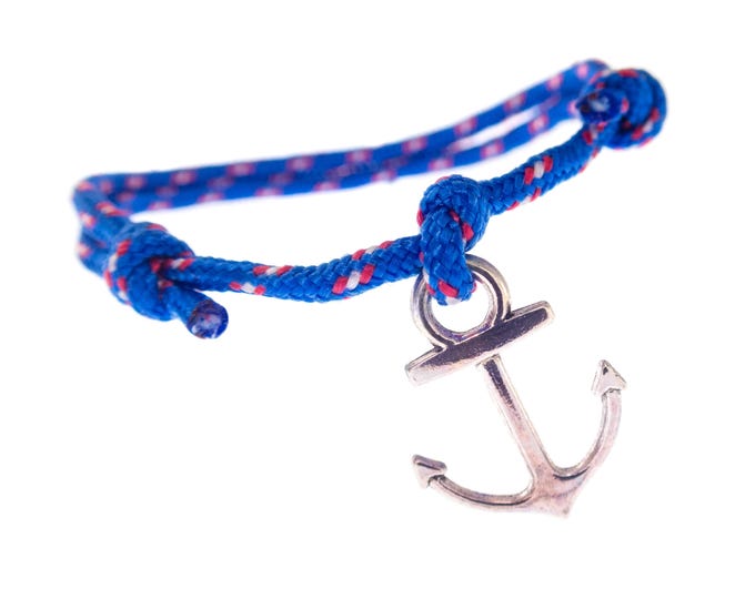 Anchor Rope Bracelet For Men, Anchor Jewelry, Anchor Bracelet Women, Anchor Friendship Bracelet. 2 mm