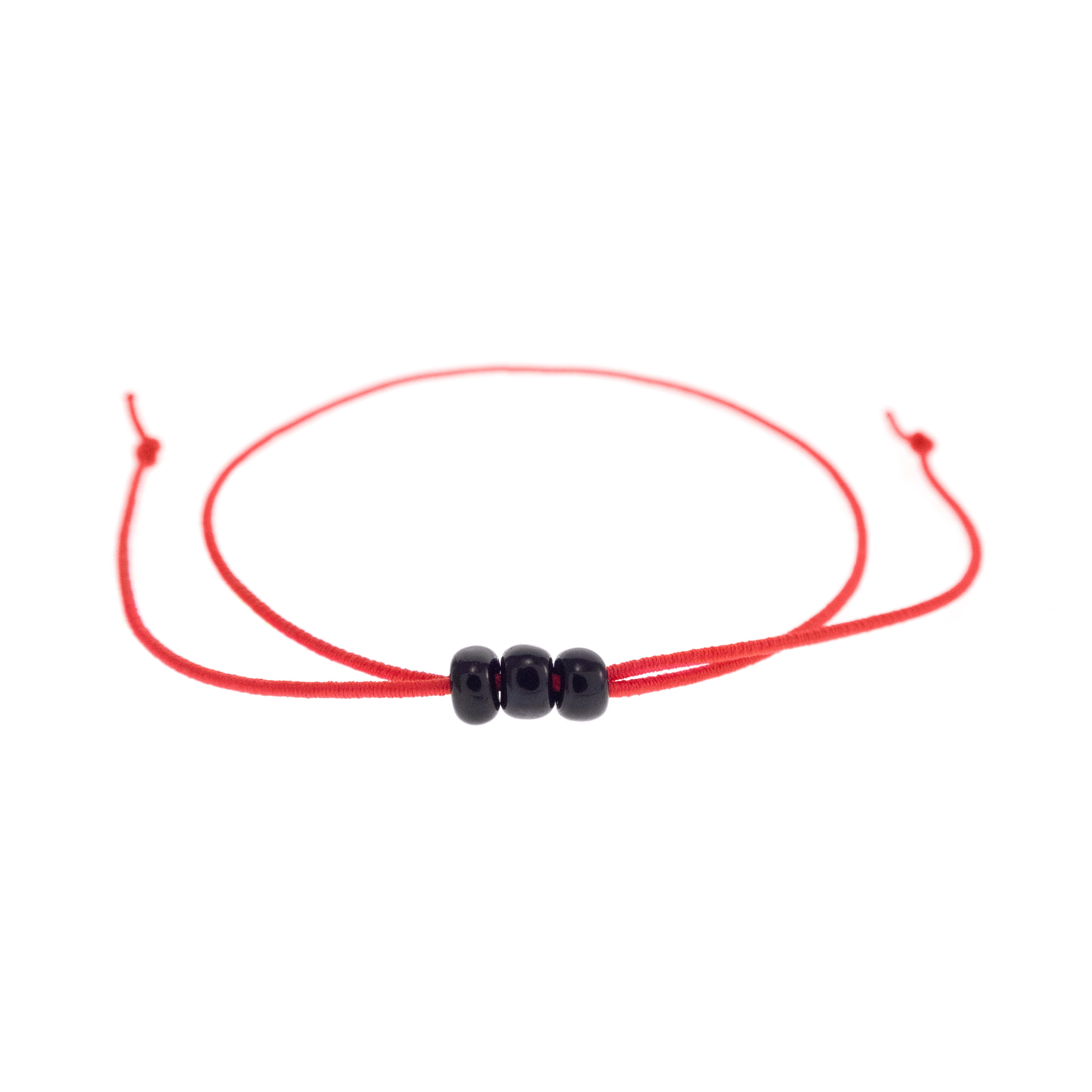 Red string bracelet , Kabbalah bracelet, woven braided adjustable bracelet  - men women st030