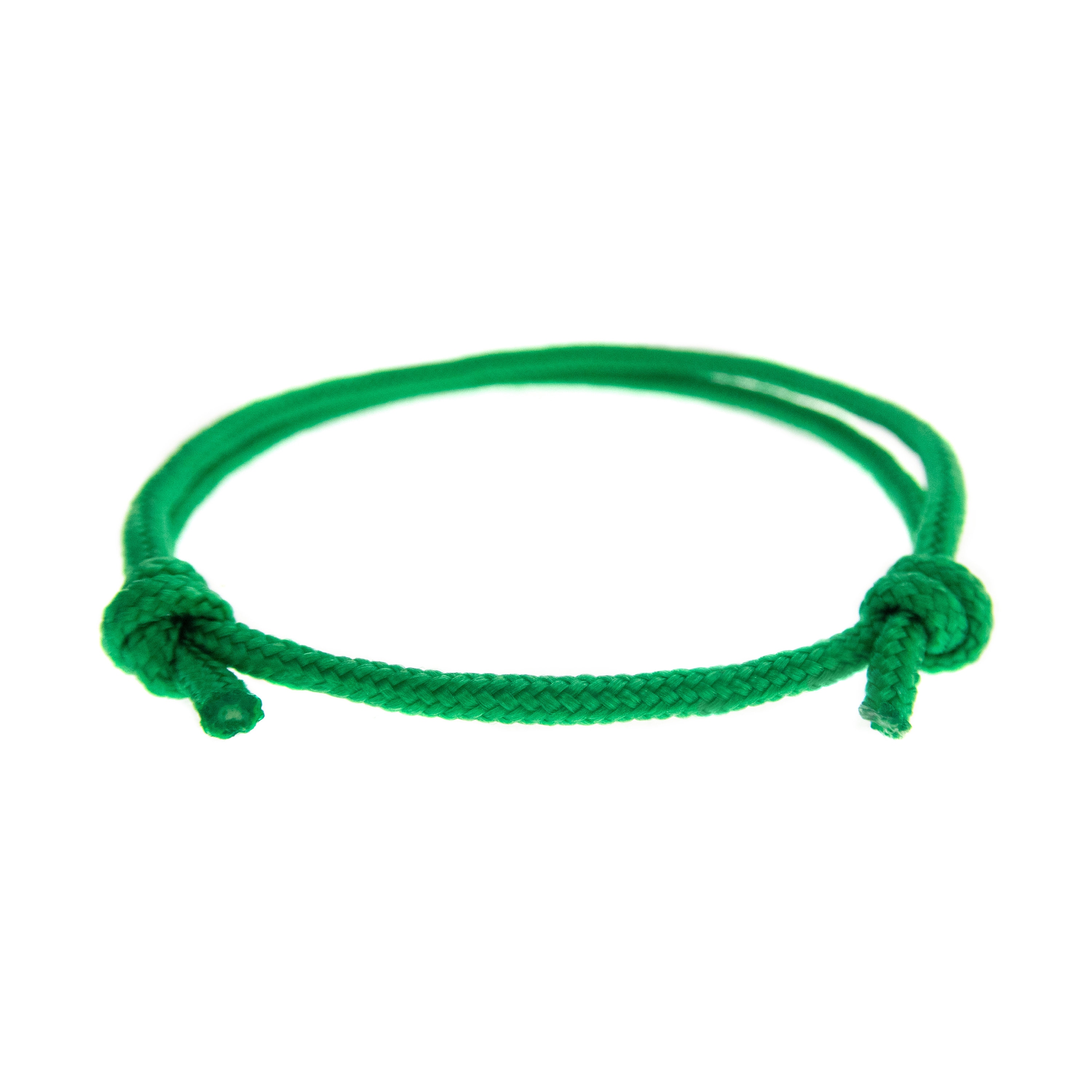 Green Adjustable Cord Bracelet | Luck Strings