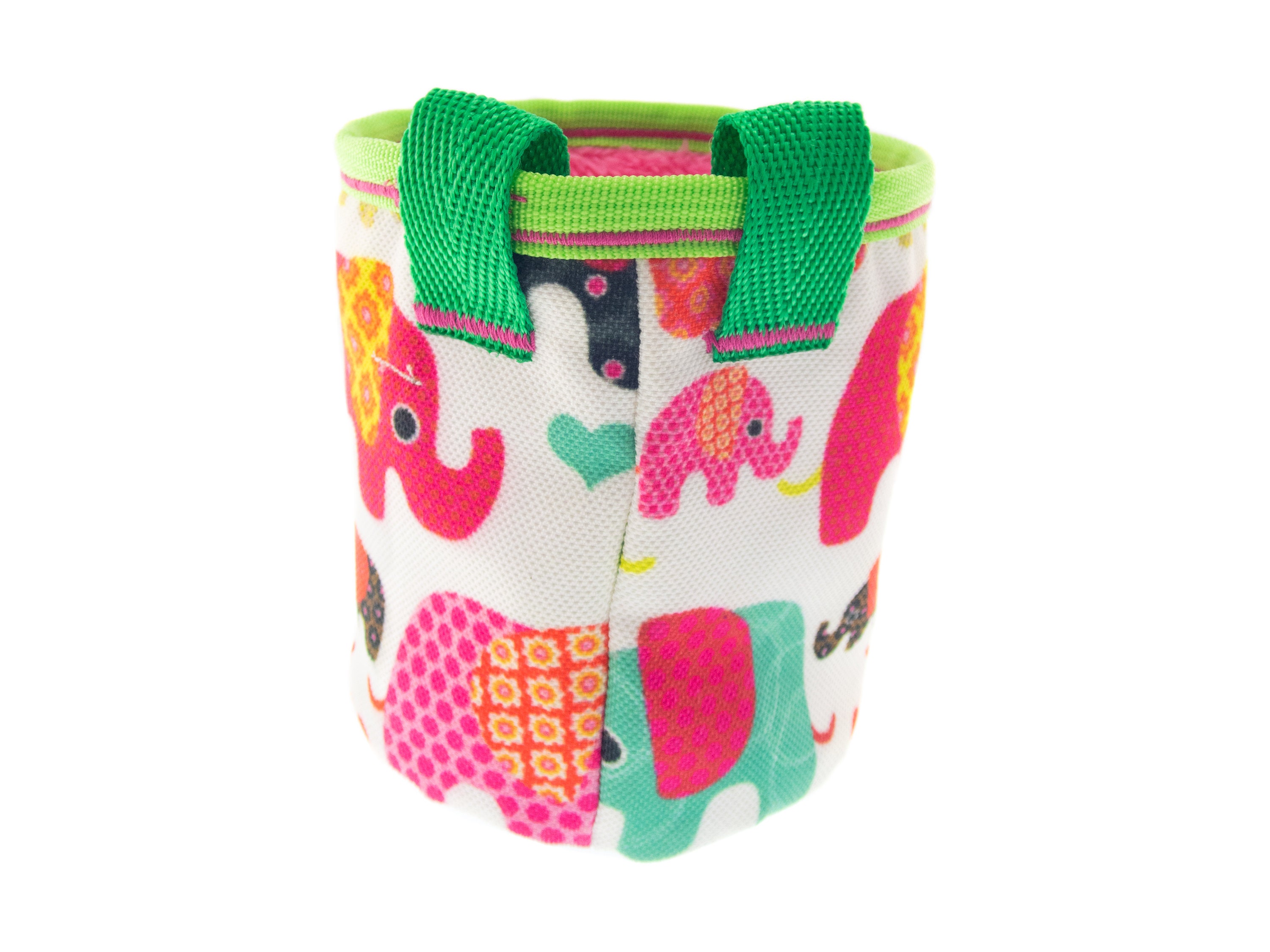 Animal Chalk Bag, Rock Climbing Elephant Chalk Pouch, Cute Awesome White Powder Bag. M Size