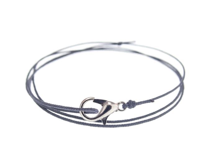Unisex Bracelet Couples. Unique Matching Yoga Bracelet, Fashion Friendship Bracelet for Luck. Rope & Charm for Ankle too. For Friend. 0.8 mm